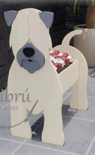 Load image into Gallery viewer, Bring some furry love to your home with our charming Wheaton Terrier Dog Planter. Not only does it welcome guests with it's adorable design, but you can also add a custom dog tag with your pet's name for an extra personal touch (additional $5). The perfect gift for dog lovers, this planter is sure to bring a smile to anyone's face. Get yours now and show your love for man's best friend.