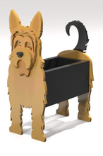 Load image into Gallery viewer, Bring some furry love to your home with our charming Yorkie, Yorkshire Terrier Dog Planter.  Not only does it welcome guests with it's adorable design, but you can also add a custom dog tag with your pet's name for an extra personal touch (additional $5).  The perfect gift for dog lovers, this planter is sure to bring a smile to anyone's face.  Get yours now and show your love for man's best friend.