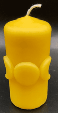 Load image into Gallery viewer, Moon Phase Beeswax Candle depicting the triple Goddess. Bring a bit of magic into your life with this amazing candle!