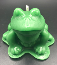 Load image into Gallery viewer, Adorable Frog Beeswax Candle is great for animal lovers, outdoor enthusiasts, reptile lovers, frog lovers or for spring nature decor.
