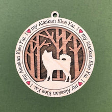 Load image into Gallery viewer, Share the love for our furry friends with these beautiful dog ornaments!  250 Breeds available.  Send us the name you'd like personalized on it & we'll add it to your ornament.