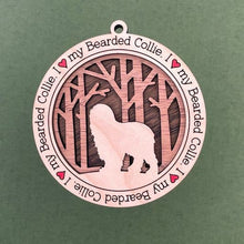 Load image into Gallery viewer, Share the love for our furry friends with these beautiful dog ornaments!  250 Breeds available.  Send us the name you'd like personalized on it & we'll add it to your ornament.
