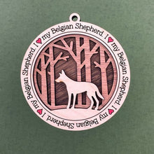Load image into Gallery viewer, Share the love for our furry friends with these beautiful dog ornaments!  250 Breeds available.  Send us the name you'd like personalized on it & we'll add it to your ornament.