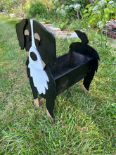 Load image into Gallery viewer, Let this adorable Bernese Mountain Dog Planter help welcome guests to your home.  Custom dog tags with your dogs name also available (see our dog tag listing to add this to your order).  Great gift for the dog lovers in your life!