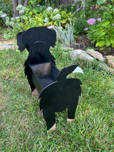 Load image into Gallery viewer, Let this adorable Bernese Mountain Dog Planter help welcome guests to your home.  Custom dog tags with your dogs name also available (see our dog tag listing to add this to your order).  Great gift for the dog lovers in your life!