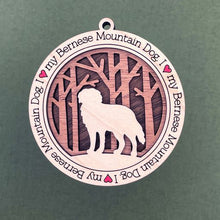 Load image into Gallery viewer, Share the love for our furry friends with these beautiful dog ornaments!  250 Breeds available.  Send us the name you'd like personalized on it & we'll add it to your ornament.