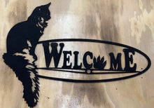 Load image into Gallery viewer, Purr-fect for all of the cat lovers in your life!  This adorable Cat Welcome Sign adds that special touch to your doorway.  Makes a great gift for all the cat lovers in your life.
