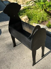 Load image into Gallery viewer, Let this adorable Black, Chocolate or Yellow Labrador Dog Planter box help welcome guests to your home.  Custom dog tags with your dogs name also available (please message us - adds $5 to cost of planter box).  Great gift for the dog lovers in your life!