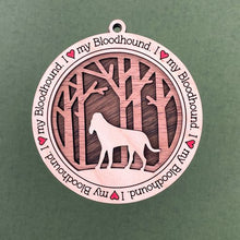 Load image into Gallery viewer, Share the love for our furry friends with these beautiful dog ornaments!  250 Breeds available.  Send us the name you'd like personalized on it & we'll add it to your ornament.