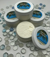 Load image into Gallery viewer, Fresh ocean breeze scented body butter takes you right back to ocean side sandy beaches.  Soothing, creamy body butter moisturizes your skin and forms a protective layer to keep your skin feeling soft &amp; supple throughout the day.  Heals chapped, dry winter skin.  Fantastic addition right before bed or just after the shower.  
