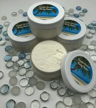 Load image into Gallery viewer, Fresh ocean breeze scented body butter takes you right back to ocean side sandy beaches.  Soothing, creamy body butter moisturizes your skin and forms a protective layer to keep your skin feeling soft & supple throughout the day.  Heals chapped, dry winter skin.  Fantastic addition right before bed or just after the shower.