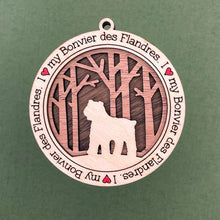 Load image into Gallery viewer, Share the love for our furry friends with these beautiful dog ornaments!  250 Breeds available.  Send us the name you'd like personalized on it & we'll add it to your ornament.