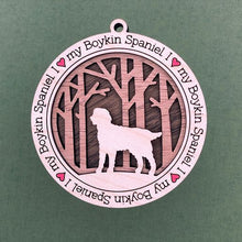 Load image into Gallery viewer, Share the love for our furry friends with these beautiful dog ornaments!  250 Breeds available.  Send us the name you'd like personalized on it & we'll add it to your ornament.