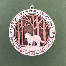 Load image into Gallery viewer, Share the love for our furry friends with these beautiful dog ornaments!  250 Breeds available.  Send us the name you'd like personalized on it & we'll add it to your ornament.