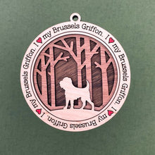Load image into Gallery viewer, Share the love for our furry friends with these beautiful dog ornaments!  250 Breeds available.  Send us the name you'd like personalized on it & we'll add it to your ornament.