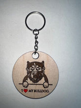 Load image into Gallery viewer, Show everyone how much you love you dog with these adorable I Love My Dog Keychains!  Proudly display your pet everywhere you go.  Makes a great gift for the pet lover in your life.