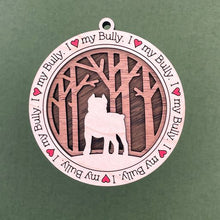 Load image into Gallery viewer, Share the love for our furry friends with these beautiful dog ornaments!  250 Breeds available.  Send us the name you'd like personalized on it & we'll add it to your ornament.