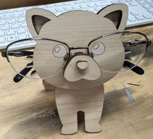 Load image into Gallery viewer, Let his adorable little kitty keep your eyeglasses safe while you sleep.  Glasses rest across the cat's nose.  These Eyeglass holders are a MUST for children & adults alike.  Keep your glasses safe from scratches.  Also makes a great gift!