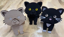 Load image into Gallery viewer, Let his adorable little kitty keep your eyeglasses safe while you sleep.  Glasses rest across the cat's nose.  These Eyeglass holders are a MUST for children & adults alike.  Keep your glasses safe from scratches.  Also makes a great gift!