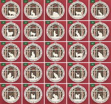 Load image into Gallery viewer, Share the love for our furry friends with these beautiful cat ornaments!  100 different options available.  Send us the name you'd like personalized on it & we'll add it to your ornament.  Our standard background is the trees with the cardinal in them.  If you'd like a different background, please contact us.