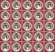 Load image into Gallery viewer, Share the love for our furry friends with these beautiful cat ornaments!  100 different options available.  Send us the name you'd like personalized on it & we'll add it to your ornament.  Our standard background is the trees with the cardinal in them.  If you'd like a different background, please contact us.