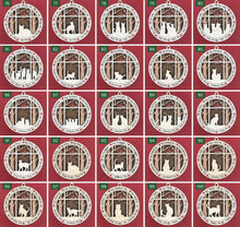Load image into Gallery viewer, Share the love for our furry friends with these beautiful cat ornaments!  100 different options available.  Send us the name you'd like personalized on it & we'll add it to your ornament.  Our standard background is the trees with the cardinal in them.  If you'd like a different background, please contact us.