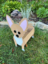 Load image into Gallery viewer, Chihuahua - Long Haired Dog Planter Box decor
