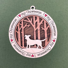 Load image into Gallery viewer, Share the love for our furry friends with these beautiful dog ornaments!  250 Breeds available.  Send us the name you'd like personalized on it & we'll add it to your ornament.