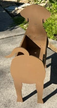 Load image into Gallery viewer, Let this adorable Black, Chocolate or Yellow Labrador Dog Planter box help welcome guests to your home.  Custom dog tags with your dogs name also available (please message us - adds $5 to cost of planter box).  Great gift for the dog lovers in your life!