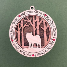 Load image into Gallery viewer, Share the love for our furry friends with these beautiful dog ornaments!  250 Breeds available.  Send us the name you'd like personalized on it & we'll add it to your ornament.