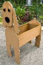 Load image into Gallery viewer, Let this adorable Cocker Spaniel Dog Planter help welcome guests to your home.  Custom dog tags with your dogs name also available (please message us - adds $5 to cost of planter box).  Great gift for the dog lovers in your life!