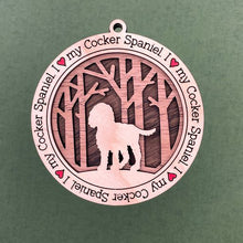 Load image into Gallery viewer, Share the love for our furry friends with these beautiful dog ornaments!  250 Breeds available.  Send us the name you'd like personalized on it & we'll add it to your ornament.