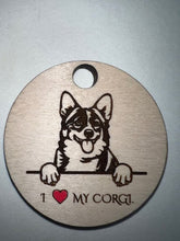 Load image into Gallery viewer, Show everyone how much you love you dog with these adorable I Love My Dog Keychains!  Proudly display your pet everywhere you go.  Makes a great gift for the pet lover in your life.
