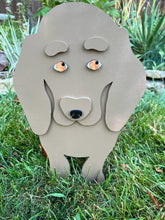 Load image into Gallery viewer, Let this adorable Dachshund Dog Planter help welcome guests to your home.  Custom dog tags with your dogs name also available (please message us - adds $5 to cost of planter box).  Great gift for the dog lovers in your life!