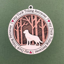 Load image into Gallery viewer, Share the love for our furry friends with these beautiful dog ornaments!  250 Breeds available.  Send us the name you'd like personalized on it & we'll add it to your ornament.