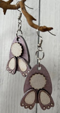 Load image into Gallery viewer, These cute little Easter Bunny Earrings are sure to put a smile on everyone's face & get you in the mood for Spring. Adorable little bunny butts with a puffy white tail & white pads on their feet.