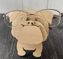 Load image into Gallery viewer, Let his adorable little dog keep your eyeglasses safe while you sleep.  Glasses rest across the dog's nose.  These Eyeglass holders are a MUST for children & adults alike.  Keep your glasses safe from scratches.  Also makes a great gift!