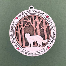 Load image into Gallery viewer, Share the love for our furry friends with these beautiful dog ornaments!  250 Breeds available.  Send us the name you'd like personalized on it & we'll add it to your ornament.
