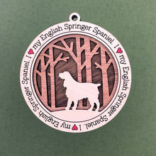 Load image into Gallery viewer, Share the love for our furry friends with these beautiful dog ornaments!  250 Breeds available.  Send us the name you'd like personalized on it & we'll add it to your ornament.