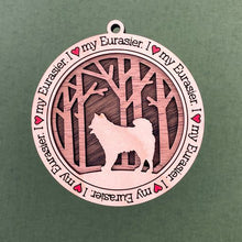 Load image into Gallery viewer, Share the love for our furry friends with these beautiful dog ornaments!  250 Breeds available.  Send us the name you'd like personalized on it & we'll add it to your ornament.