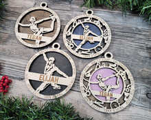 Load image into Gallery viewer, Celebrate your favorite athletes & amazing kids with these Sports & Activities Ornaments!  Personalize with your child's name &/or number.  A fantastic gift for any parent to celebrate their child's achievements.