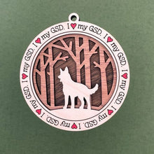 Load image into Gallery viewer, Share the love for our furry friends with these beautiful dog ornaments!  250 Breeds available.  Send us the name you'd like personalized on it & we'll add it to your ornament.