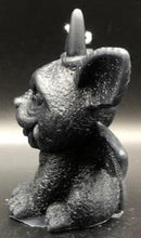 Load image into Gallery viewer, These amazing Gargoyle Beeswax Candles will thrill any gargoyle fan in your life.  Many considered gargoyles the spiritual protectors of churches as well, scaring off demons and evil spirits.  Makes a great addition to Halloween or Gothic decor.  Available in 2 styles.  Side view