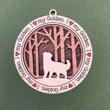 Load image into Gallery viewer, Share the love for our furry friends with these beautiful dog ornaments!  250 Breeds available.  Send us the name you'd like personalized on it & we'll add it to your ornament.