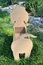 Load image into Gallery viewer, Let this adorable Goldendoodle Planter help welcome guests to your home. Custom dog tags with your dogs name also available (please message us - adds $5 to cost of planter box). Great gift for the dog lovers in your life!