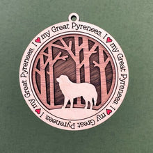 Load image into Gallery viewer, Share the love for our furry friends with these beautiful dog ornaments!  250 Breeds available.  Send us the name you'd like personalized on it & we'll add it to your ornament.