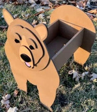 Load image into Gallery viewer, The perfect addition to any cabin or outdoor enthusiast's home, this Grizzly Bear Planter will welcome people in.