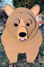 Load image into Gallery viewer, The perfect addition to any cabin or outdoor enthusiast's home, this Grizzly Bear Planter will welcome people in.