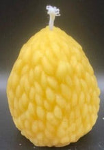 Load image into Gallery viewer, What could be cuter than a Hedgehog Beeswax Candle? Two! We offer these adorable Hedgehog Beeswax Candles standing upright or on the ground. This very detailed candle is sure to delight the hedgehog lovers in your life. Great for birthday gifts, fall decorating, housewarming gifts or Christmas gifts.