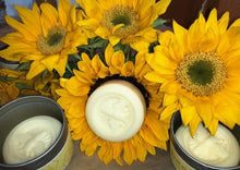 Load image into Gallery viewer, Adorable beeswax and honey lotion bar in a honey bee shape. Handmade in the USA. These handy lotion bars are great when you're on the go or for everyday use! Natural body heat slightly melts a bit of the lotion onto your hands. Great for elbows and dry areas. It leaves your skin feeling smooth and hydrated. The beeswax adds a barrier of protection that keeps the lotion where you put it longer. Great for Valentine's Day gifts, bridal party gifts, bridal showers, baby showers, or gifts for friends.